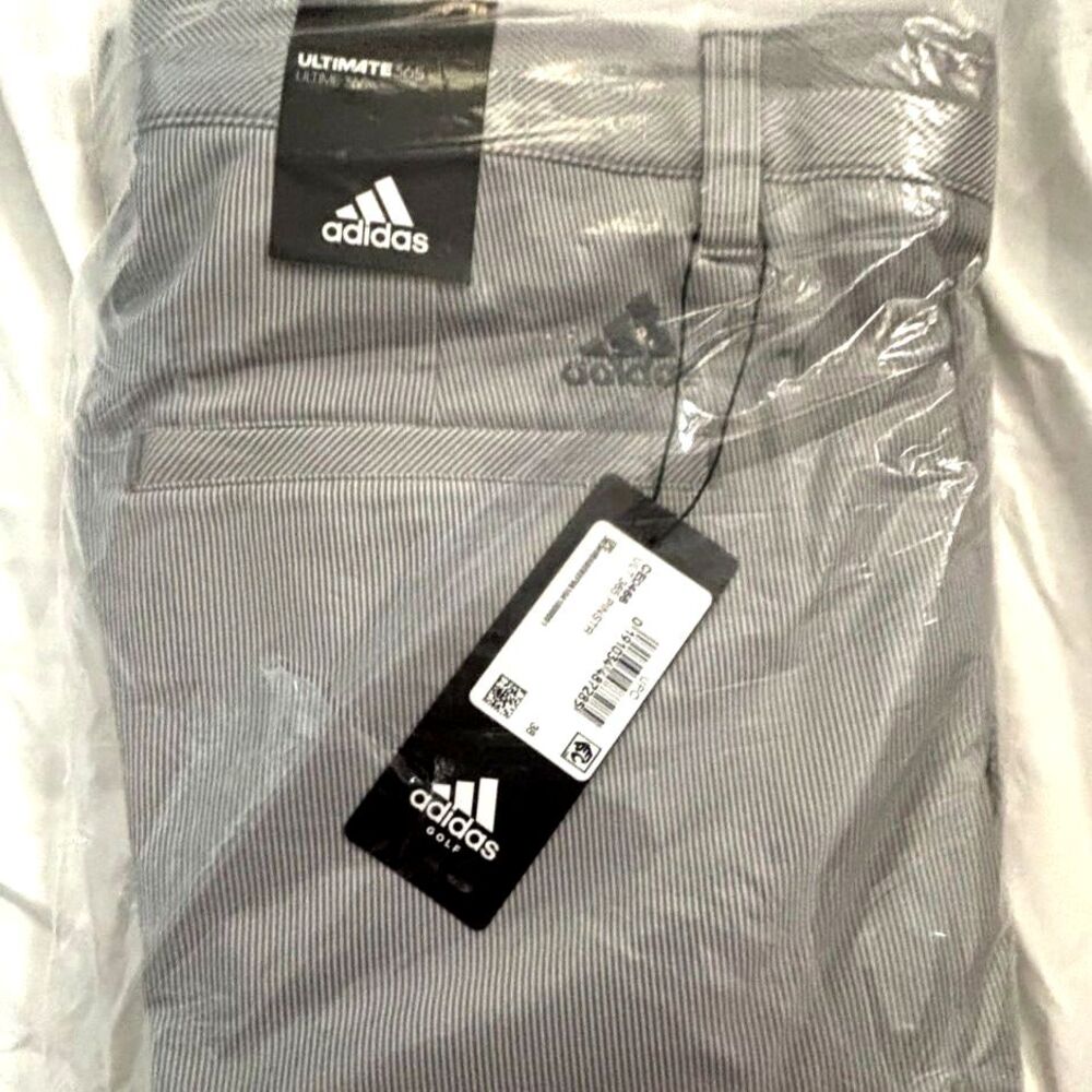 ADIDAS Men's Ultimate 365 Golf Shorts, Pinstripe, Size 38-NWT